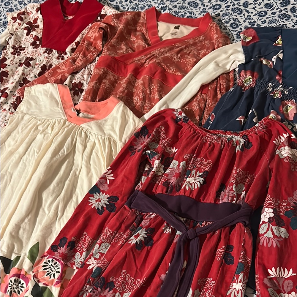Tea Collection size 7 Floral and Patterned Dresses Collection (5 dresses)